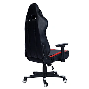 Modern Blue With White PVC 2D Armrest Design Best Sell Luxury U Shape Headrest custom Gaming Chair With Footrest