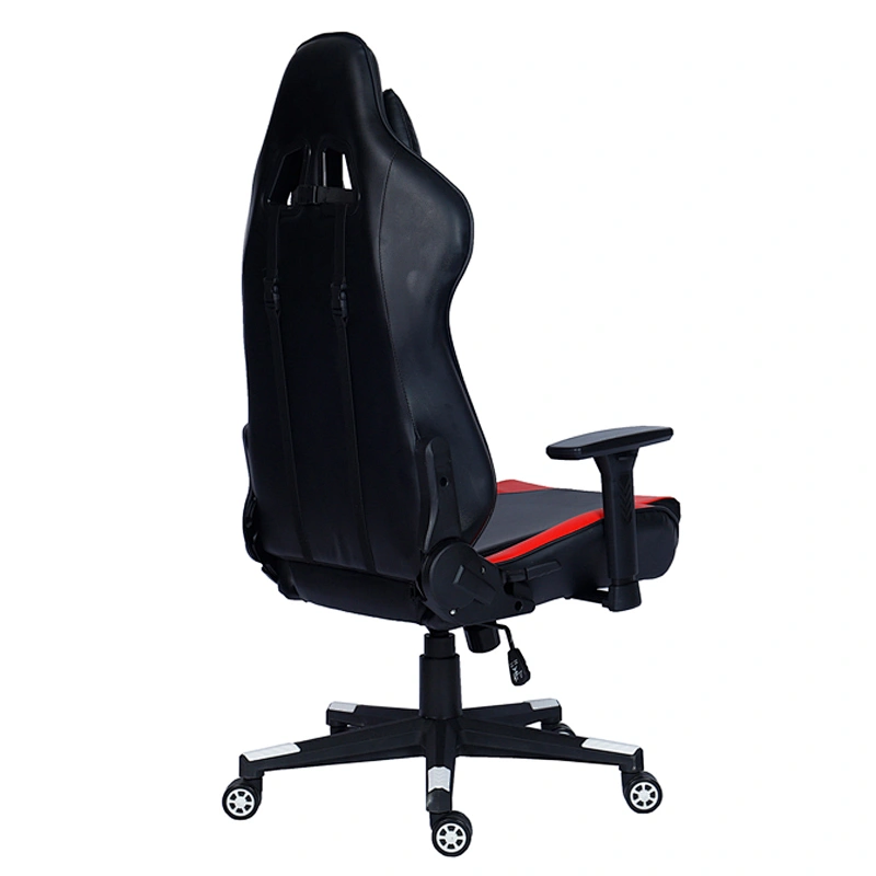 Modern Blue With White PVC 2D Armrest Design Best Sell Luxury U Shape Headrest custom Gaming Chair With Footrest