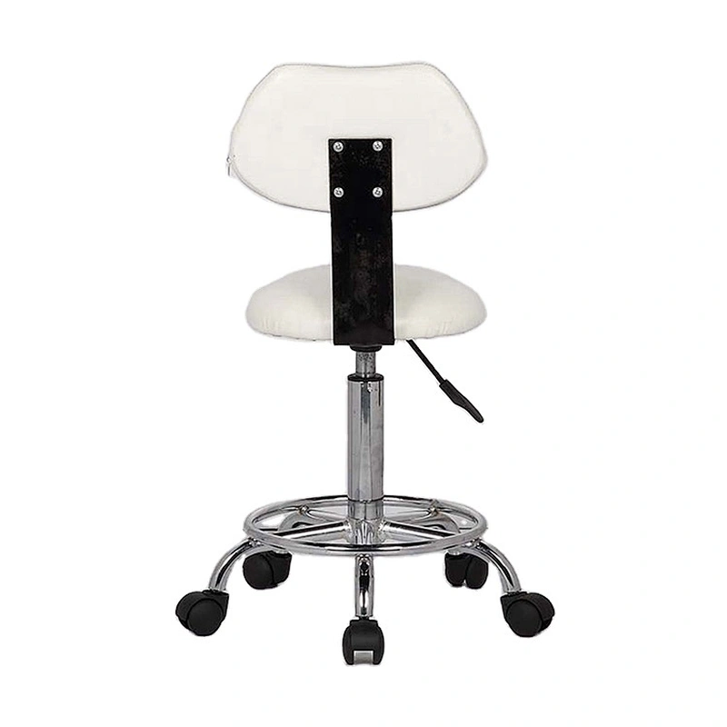White Caressoft Beige Medical and Drafting Doctor Chair With Back Cushion