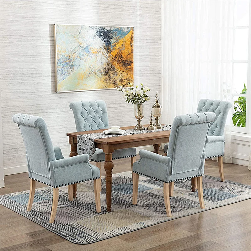 Nordic Style Nordic luxury restaurant home kitchen counter dining chairs