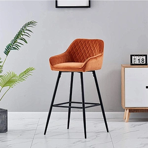 Bar Stools Luxury Furniture Restaurant Nordic Kitchen Cheap High Chair Counter Modern Bar Stools With Back