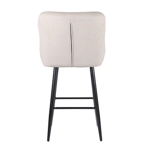 Hot sale metal comfortable bar stool velvet fabric wholesale morden bar chair