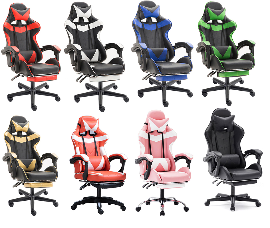 High Quality Custom Logo Pu pink office girl gaming chair