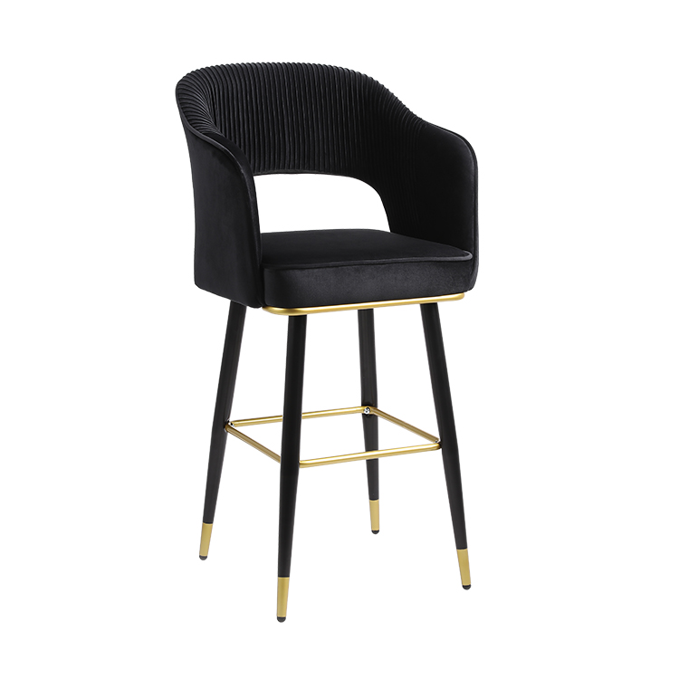 Bar stools High chairs Fashion modern furniture Velvet back high stools