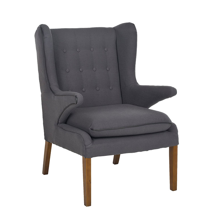 Modern Designer Furniture living room dining room Mid-Century Steel Gray Arm Chair