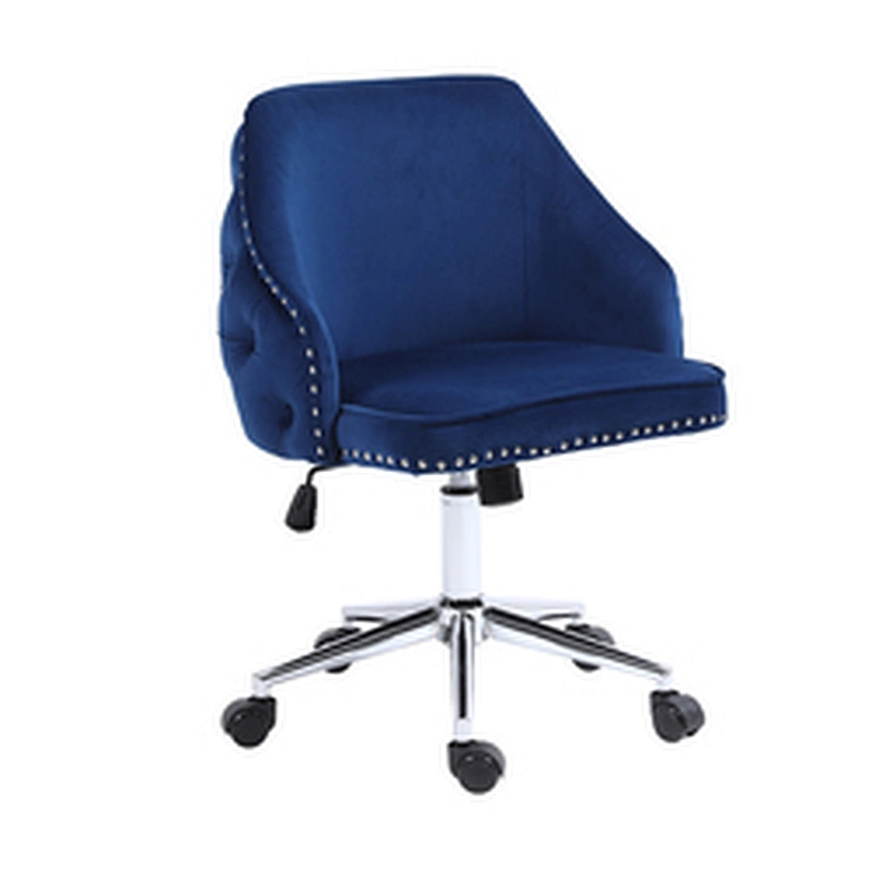 Soft Velvet Leisure Accent Chair Corner Side Chair Confortable Swivel Vanity Chair for Bedroom