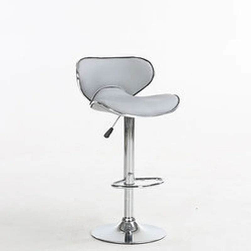 JIEMAX Design Fashionable Swivel leather cheap modern swivel pu bar chair and chrome high bar stool
