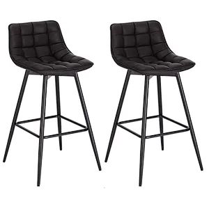 Bar Chairs Tall Antique Industrial Vintage Rustic Back Kitchen Leather Fabric Modern Swivel Wooden Cheap High Stool Bar Chairs