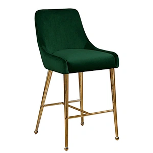 Velvet Upholstered Wholesale luxury bar stools for kitchen