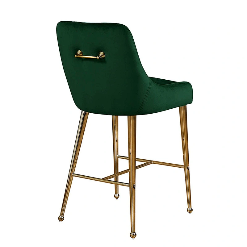 Velvet Upholstered Wholesale luxury bar stools for kitchen