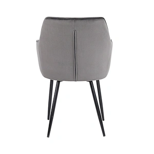 Quality modern nordic style dining room velvet fabric upholstered armrest dining chair