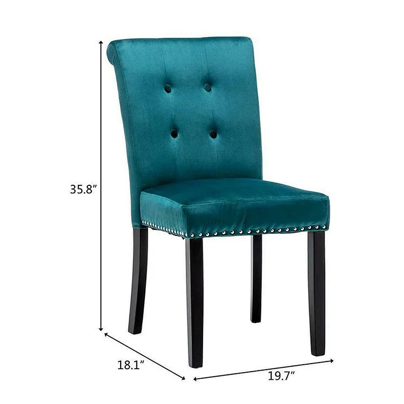 Modern hotel luxury dinning room velvet kitchen tufted dining chair