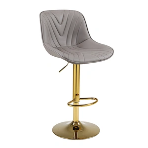 Chic Bar Stool with Sleek Lines and Plush Upholstery