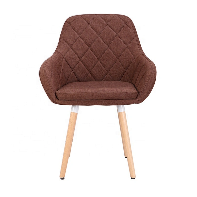 Fabric Upholstered Armchair Leisure Dining Chair for Living Room