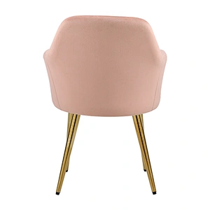 Restaurant Furniture Coffee Table Home Dining Room Modern Metal Cafe Pink Velvet Chair