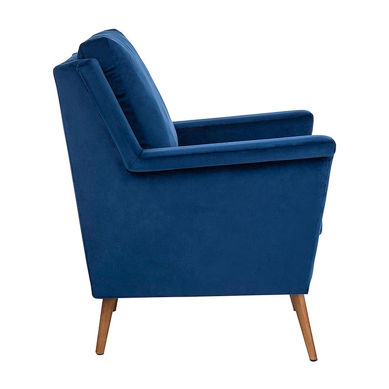 Ergonomic living room velvet upholstered arm rest chair accent task velvet arm chair