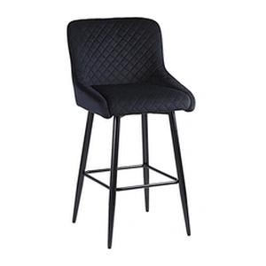 Hot sale metal comfortable bar stool velvet fabric wholesale morden bar chair