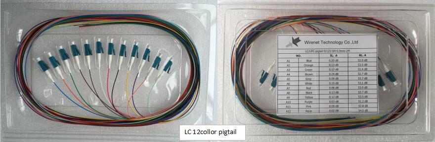 LC 12 color pigtail LC 12 color pigtail