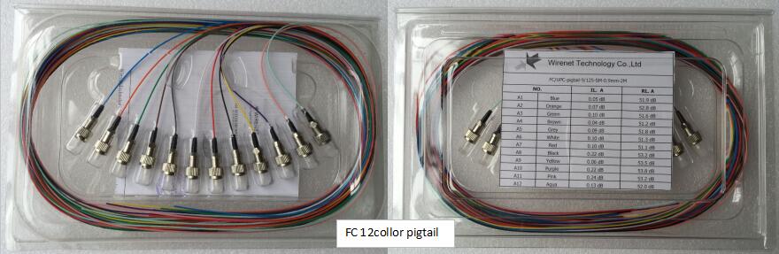 FC 12 color pigtail FC 12 color pigtail