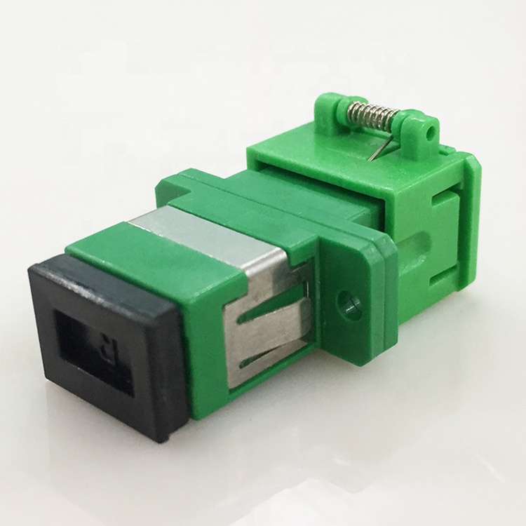Auto Dust Cap Simplex SX Fiber Optic SC Adapter with Shutter