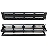 19 inch 2U Rack Mount RJ45 CAT6 UTP FTP Dual unshielded 48 Ports Patch Panel RJ45 Network patch panel