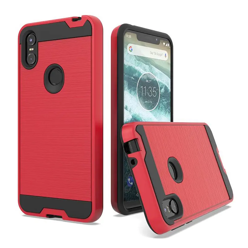 manufacturer phone case wholesale phone cover brushed metal phone accessories for MOTO One/P30 play
