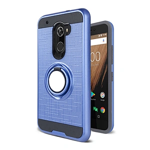 cell phone case with ring universal for Coolpad Revvl Plus/C3701A metal magnetic ring holder stand case cover
