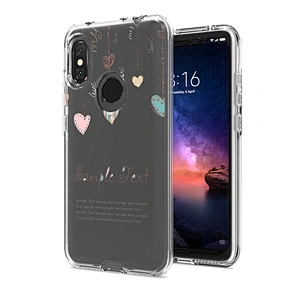 Custom Personalized Pattern Transparent mobile phone case For Mi Redmi Note 8 Pro Note 9s
