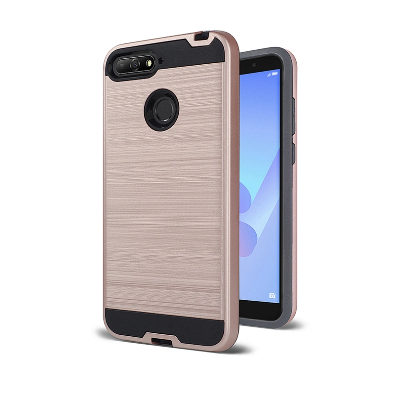 2020 No-slip Brushed Metal mobile phone cover For Huawei P40 Lite Y6P Y7P Y5P 2020