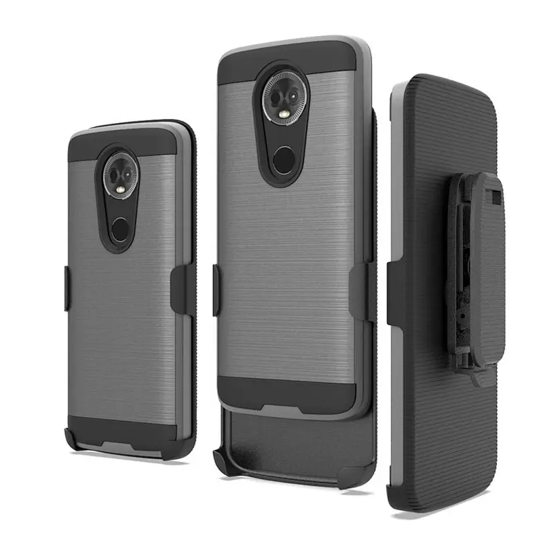 Kickstand Holster Phone case for Motorola MOTO E5 Plus G7 Power Veruse  case belt clip phone case