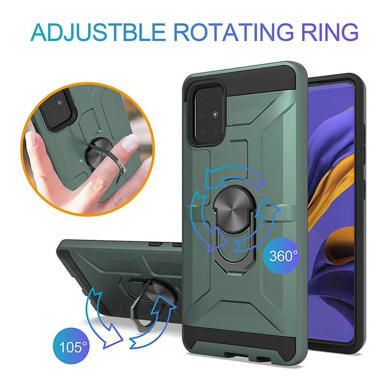 360 ring holder cell phone case universal shock back cover case For SAMSUNG A51 A71 S20 PLUS