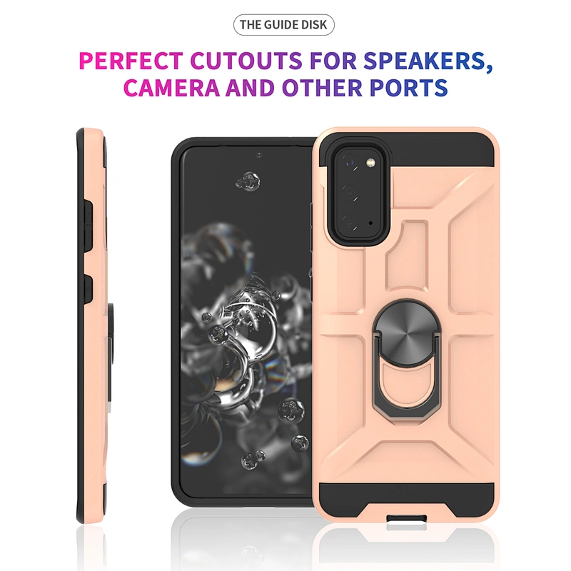 2020 top quality magnet car bracket ring stand phone case for SAMSUNG S20 M30S A11 A71 A2 Core