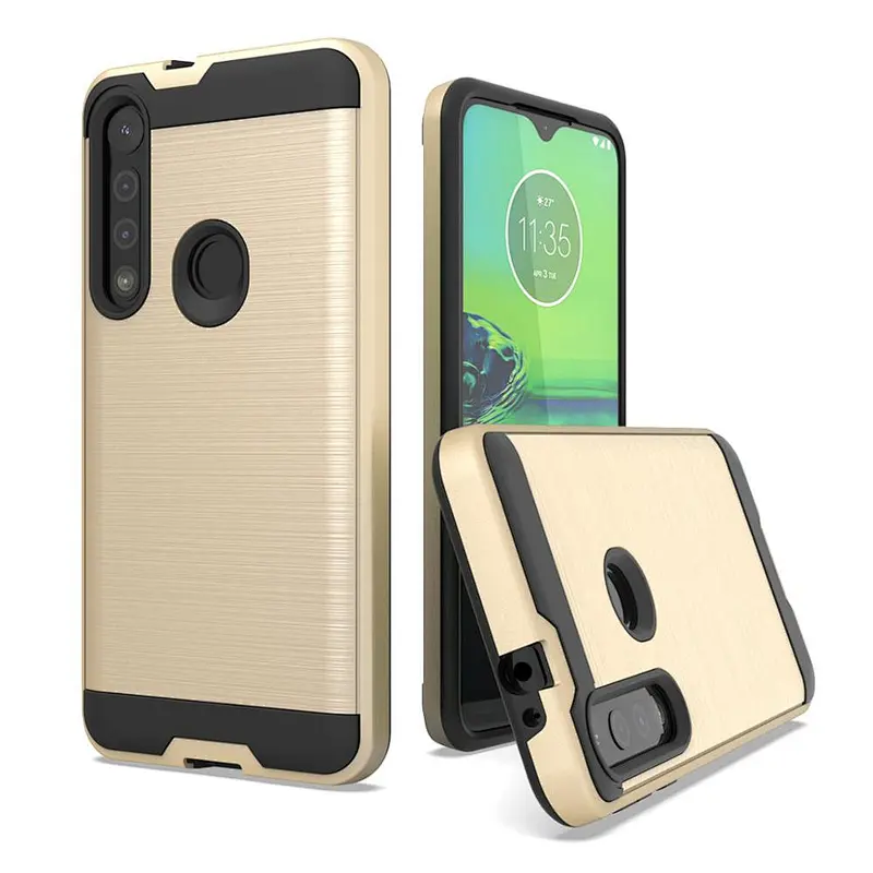 newest model phone case hot selling phone cover tpu pc combo case for moto g8 play