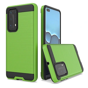 Brushed Metal cell phone case tpu pc combo case For Huawei P40 P40 lite Pro 40 pro