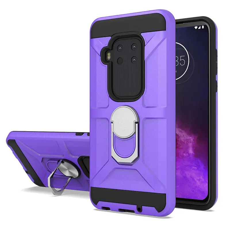 full protection cell phone case with ring Phone Case phone accessories for MOTO ONE ZOOM