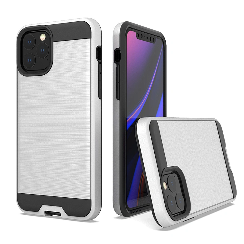 2 in 1 plastic brushed case for iphone 11 pro,cheap price phone case for iphone 11 pro