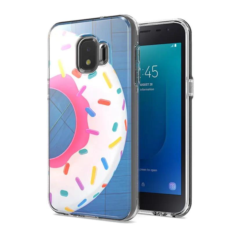 High quality shockproof back covers clear custom mobile phone bags for Samsung J2 Core J260