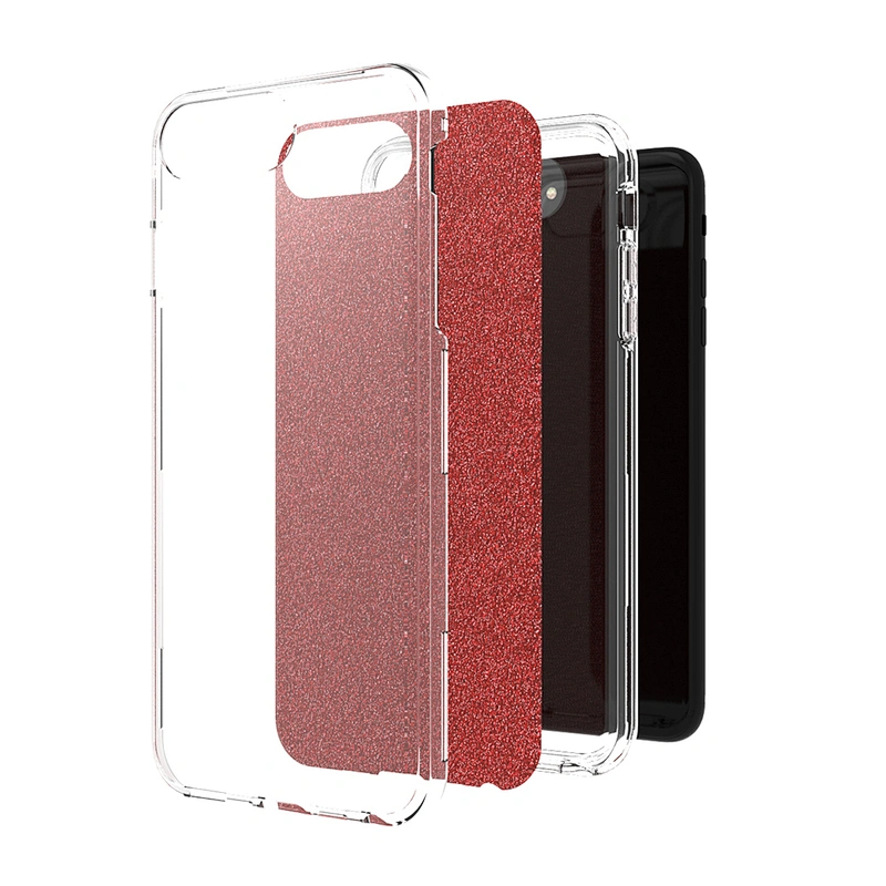 Unique design Glitter girly TPU PC 3 in 1 cell phone cover For iphone SE Xsmax 11 pro max