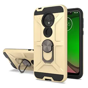Wholesale protect ring holder capa para celular kickstand phone case for MOTO E6 plus P30 play E4 PLUS