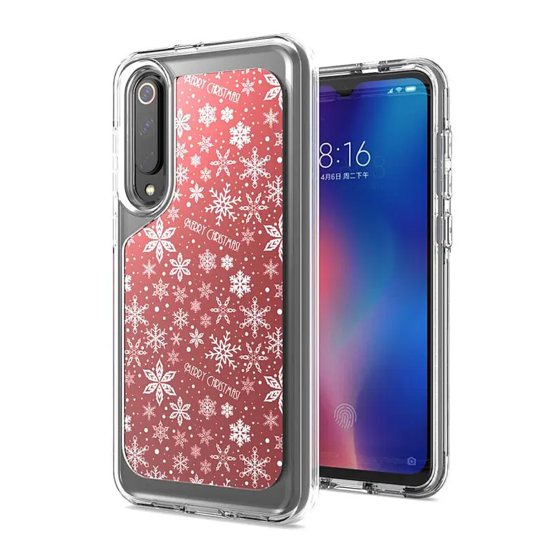 2020 Hot sale shockproof tpu mobile accessories luxury phone case with IMD Christmas design for MI 9 SE