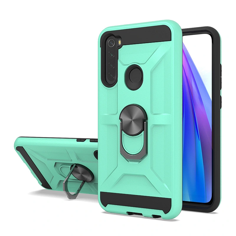 New models accessories mobile back shell armor ring holder cell phone case for xiaomi redmi note 8