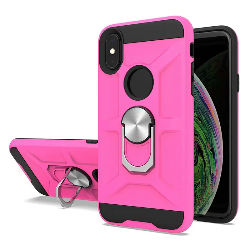 2020 new trending case for IPhone X XS back cover with metal ring holder