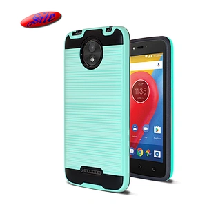 Wholesale Price Mobile Phone Combo 2 In 1 TPU PC Back Cover Stand For Moto C Plus Case