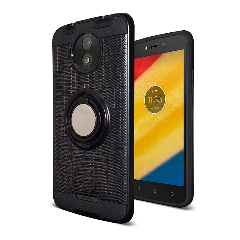 High quality 2 in 1 soft tpu+hard pc kickstand mobile case for motorola moto x5 ,glitter shockproof back cover