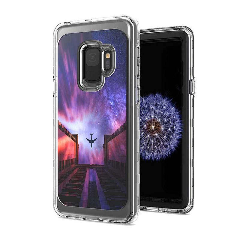 Hot sale clear imd phone case luxury protetor custom image mobile phone bags for Samsung S9
