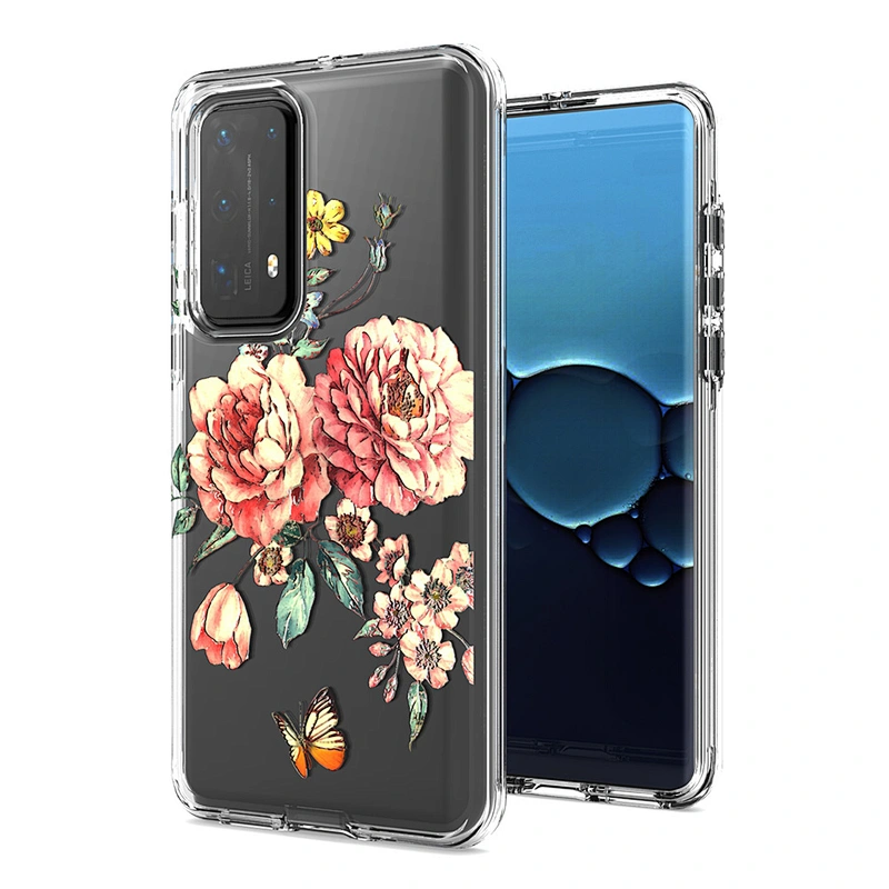 Custom printed clear PC TPU women fashion style phone case for Huawei P40 lite P30