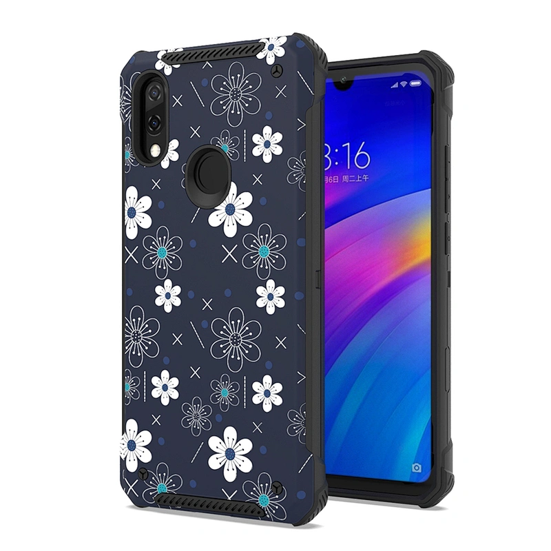 shockproof design tpu case for redmi 7/Y3 custom phone cover pc for redmi 7/Y3
