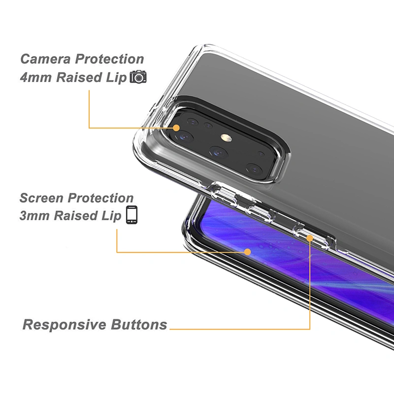 Mobile cover custom clear case protective phone cases for SAMSUNG S20 A51 A71 A30S A20E