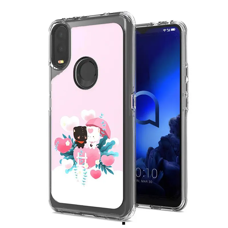 Custom pattern IMD TPU Smart Protective Mobile Phone Case For Alcatel 3V