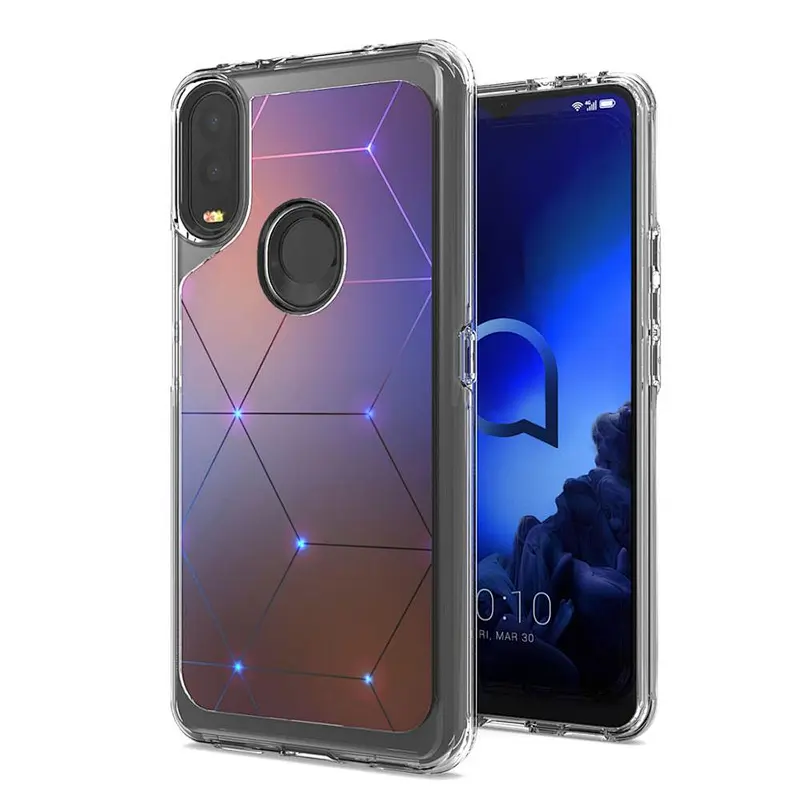 New design 3 in 1 case IMD Phone cover For Alcatel 3V